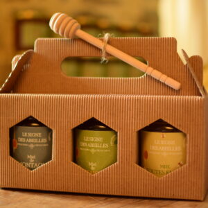 Coffret 3 miels 250 grammes